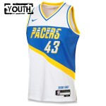 Maillot NBA Indiana Pacers Pascal Siakam Nike 2025-26 City Edition Blanc Swingman - Enfant